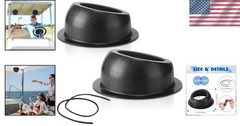 2 Pcs Universal 6.5 Inch Speaker Enclosures – Durable ABS Surface Mount Pods