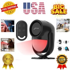 125dB Loud Motion Sensor Alarm with 328ft Remote Control 40ft PIR Detector, B…