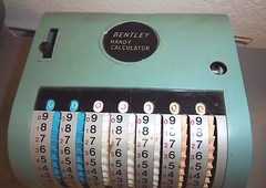 Bentley handy calculator adding machine, made in hong kong, unusual item
