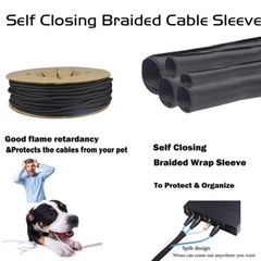 Self Wrap Split Loom Tube Sheathing Wire/Cord/Sleeve Organizer & Protective Lot
