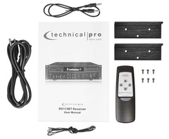 Technical Pro RX113BT 1500w Bluetooth Home Receiver Amplifier Amp w/ 10 Band EQ