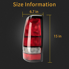 1999-2002 Silverado 1500 2500 3500 1999-2006 Sierra Tail Light–Compatible Replac