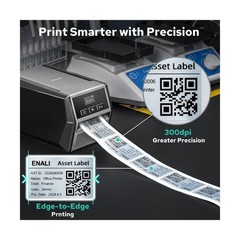 Makeid D50 Industrial Label Printer, Desktop Label Maker 2″ Print Head, Mobil…