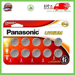 LOT 10-100 Panasonic LITHIUM BATTERY 3V CR2025 2025 BR2025 DL2025 Button Cell
