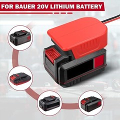 300W Power Inverter for Bauer DC 20V to AC 120V Portable Power Station Generator