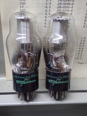 2 genuine Seeburg BRANDED vintage 2050 jukebox tubes USA-made pro tested good