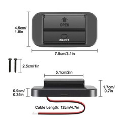 12V Dual USB QC3.0 & PD Port Car Fast Charger Socket Power Outlet On-Off Switch