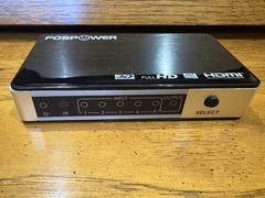 FosPower 5 Ports HDMI Switch with remote, power supply & cables-tested