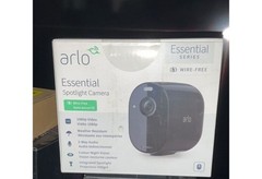 Arlo Essential VMC2030 Spotlight Camera – BLACK- New Open Box