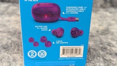 JLab Go Pop ANC True Wireless Bluetooth Earbuds Transparent/Clear Purple 🔥New🔥