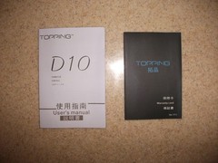 Topping D10 Black Mini USB DAC – ES9018K2M/XU208 – PCM 384kHz DSD256 CIB
