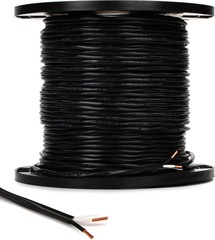 RapcoHorizon CM-12/2.K Bulk Install Speaker Wire – Black 500 Foot
