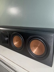 TESTED Klipsch RP-450C Center Channel Speaker Home Theater Black WORKING