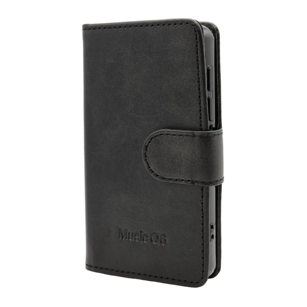 Samvix Book Style Black Leather Case for iPlatinum Music Q6 MP3 Player