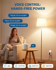 Matter Smart Plug, Work with Alexa, Apple Home, Google, SmartThings, 3 Pack