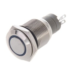 LED Latching ON/OFF Stainless Steel Push Button Panel Mount Switch LOT
