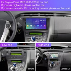 Android 15 For Toyota Prius 2010-2015 Carplay Car Stereo Radio 32GB GPS + Camera