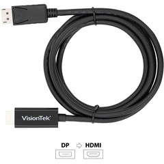 VisionTek DisplayPort to HDMI 2.0 Active Cable [M/M] 4K @ 60Hz (901214)