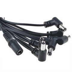 AC Adapter Charger For Guitar Pedal 9V 1A & 6 Way Cable Lead Boss Digitech Cord