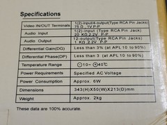 TonLi Audio-Video Splitter (8-input, 1 output) (2002) Brand New Hong Kong Import