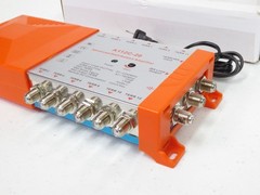 Tv Antenna Amplifier, Adjustable Gain, A112C 4G LTE Low Noise 1 Input 12 Outputs