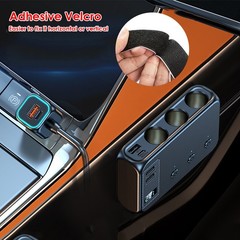 9 in 1 Car Cigarette Lighter Socket Splitter USB C Fast Charger Power Adapter