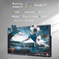 Sylvox Outdoor TV 43” Smart Google TV Dolby Atmos IP55 Waterproof 1000 nits 4K