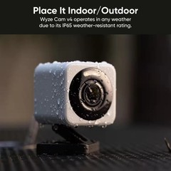 ✅WYZE Cam V4 2.5k QHD WiFi In/Outdoor Wired Security Camera – Gray&Black ✅