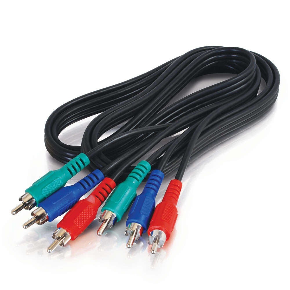 5 Pack 3FT RGB Component Video Cables – 3 RCA Red Green Blue Coaxial for HDTV/DV
