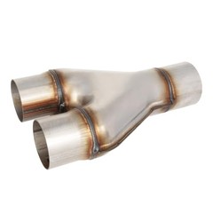 2.5 Inch Exhaust Y Pipe,2.5″Single to 2.25″Dual Stamped Exhaust Adapter