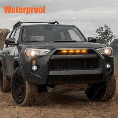 LED Grill Lights for 2014-2019 Toyota 4Runner Amber Light with housing