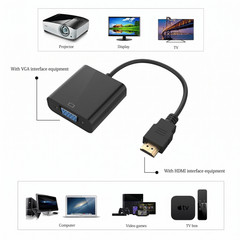 HDMI Male to VGA Female Video Cable Converter Adapter For PC Monitor 4K 3.0