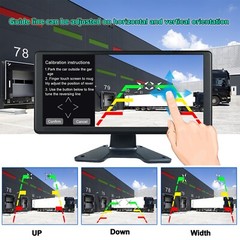 32GB 10″ Quad Monitor 360° Parking System DVR backup HD Cameras For Truck RV BUS