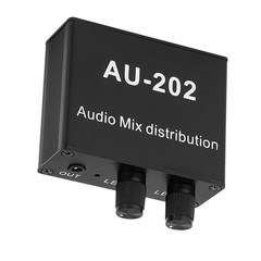 DC5-19V Stereo Mixer Audio Distributor for Headphone Power AMP Volume Control