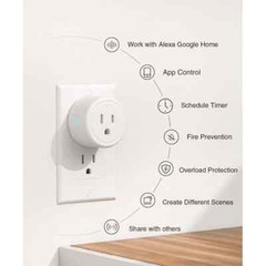 4 Pack Gosund Mini Smart Plug, WiFi Outlet Works with Alexa and Google Home