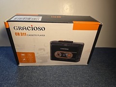 Gracioso CR-311 Cassette Player Headphones Internal Battery C-Charger Bluetooth