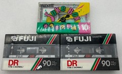 11 Maxell & 2 Fuji Blank Audio Cassette Tapes – New, Sealed (see pictures)