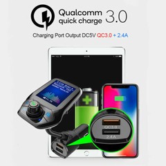 Bluetooth Car FM Transmitter MP3 Player Hands free Radio Adapter Kit USB Charger