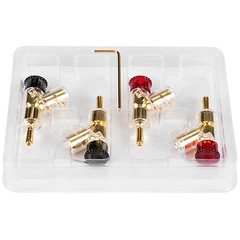 Stacking Banana Plug with Dual Set Screws Poly Carbonate Sh
