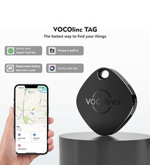 VOCOlinc (4 Pack) IOS Bluetooth Finder/tracker – Black – New