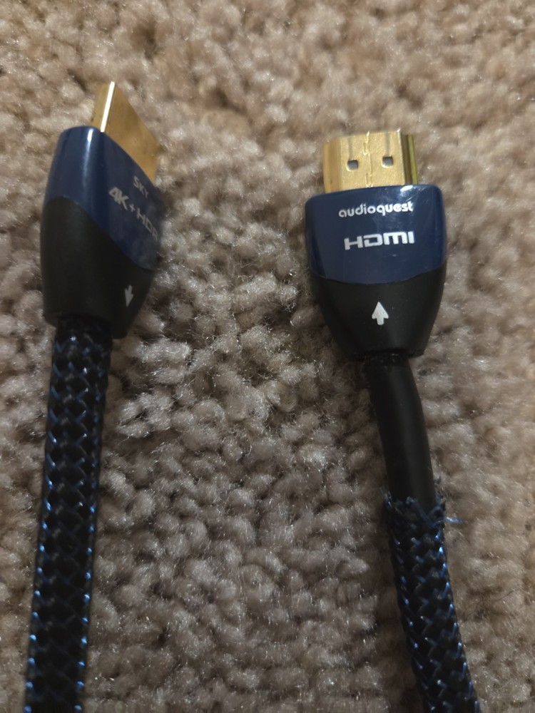AudioQuest Sky HDMI Cable 4K+HDR Braided Blue/Black High Speed Read Description