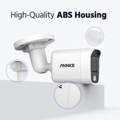 ANNKE 4K 8MP Microphone Audio POE IP Security Camera H.265+ Outdoor Human Detect