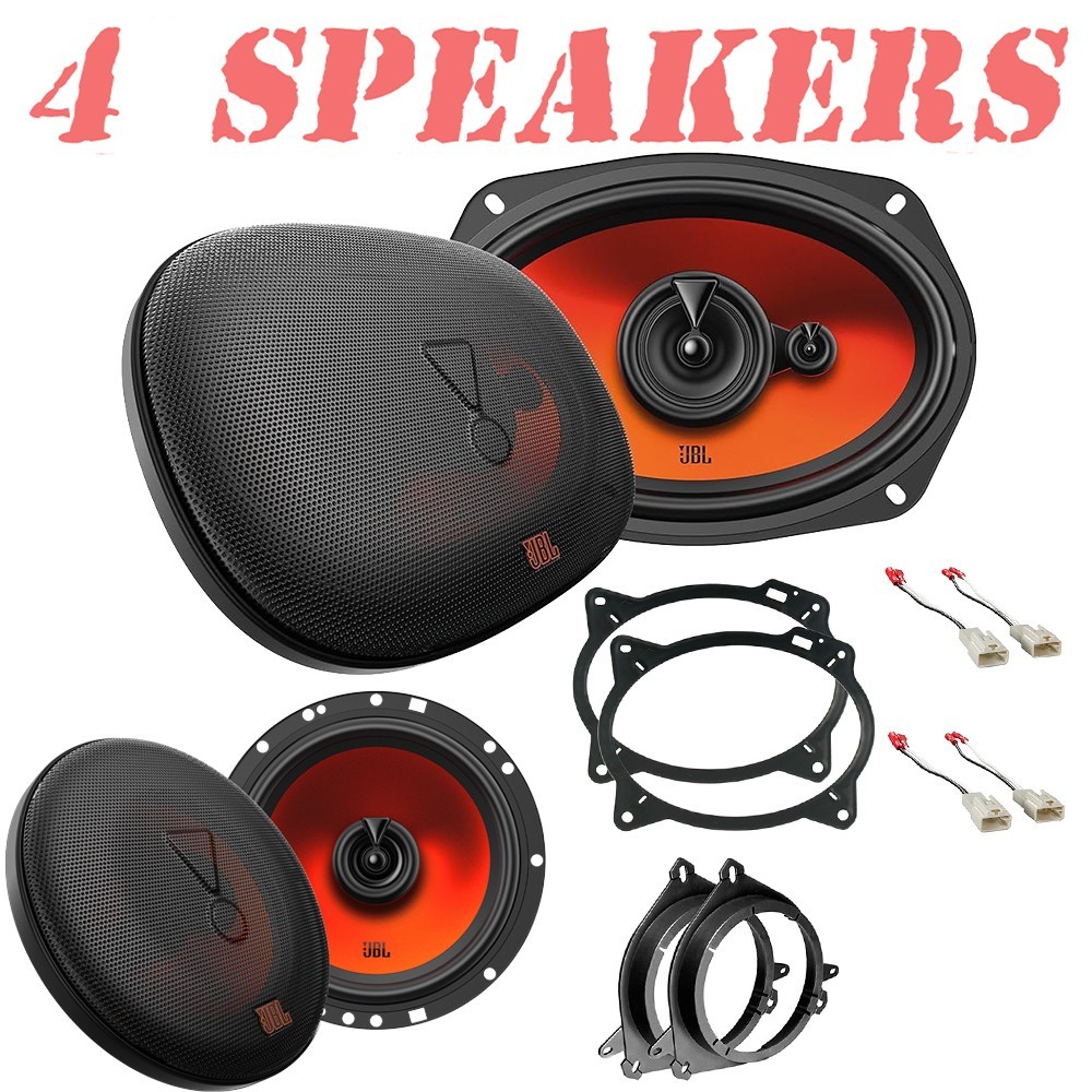JBL 6×9″ 560W Rear & 6.5″ 400W Front Door Speakers for 2003-2013 Toyota Corolla