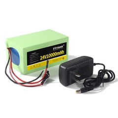24V10Ah Rechargeable Li-ion Battery 7S4P With Charger For DIY 24V Devices
