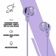Skullcandy Set USB-C Wired Earbuds with Noise Isolating Fit, Built-in Microphone