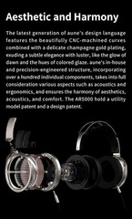 Aune AR5000 Full-Size Open-Back Headphones — Champagne Gold