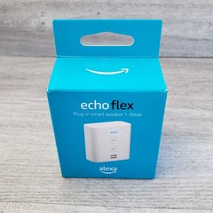 White Amazon Echo Flex Plug In C77A68 Alexa Voice Control Speaker Ships Fast!