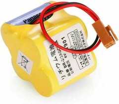 ◉ 50X BR-2/3AGCT4A 6V PLC Battery For FANUC A98L-0031-0025 CNC System with Plug