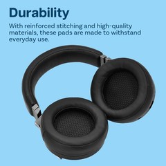 Replacement Ear Pads for Corsair Virtuoso RGB Wireless/XT – PU Leather Black