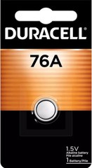 1 Count Pck 76A 1.5 Volt Alkaline Battery for Medical Devices, Watches, Key Fobs